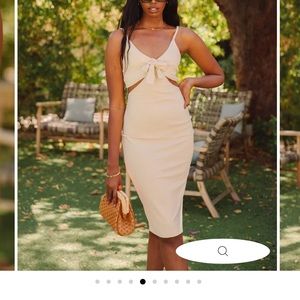 *CREAM CUTOUT DRESS FROM VICI*